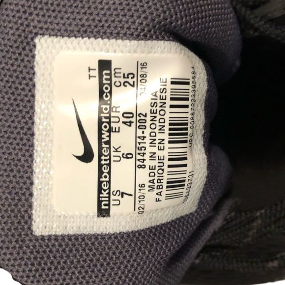 Nike Flex Experience Rn 5 Mesh Runners Charcoal/Black,‎ NWOT Size 7 - Picture 5 of 8